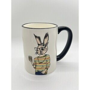 Signature Housewares Inc Hipster Rabbit Coffee Mug Cup Bunny